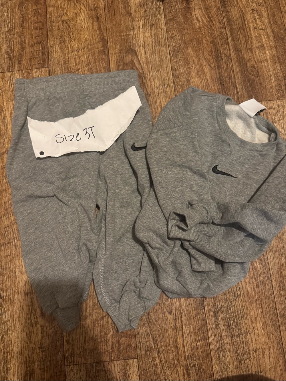 Nike Kids Gray Sweatshirt and Joggers Set